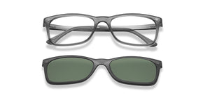 Grey Rectangle Full Rim Unisex Eyeglasses by Lenskart Air-216514