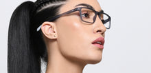 Load image into Gallery viewer, Grey Rectangle Full Rim Unisex Eyeglasses by Lenskart Air-217449