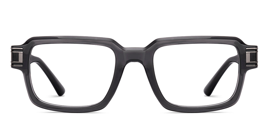 Grey Rectangle Full Rim Unisex Eyeglasses by Lenskart STUDIO-222097
