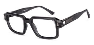 Grey Rectangle Full Rim Unisex Eyeglasses by Lenskart STUDIO-222097