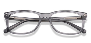 Gray Rectangle Full Rim Unisex Eyeglasses by Vincent Chase-222407