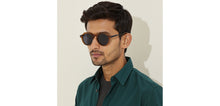 Load image into Gallery viewer, Brown Round Full Rim Unisex Sunglasses by John Jacobs-233501