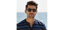 Load image into Gallery viewer, Brown Round Full Rim Unisex Sunglasses by John Jacobs-233501