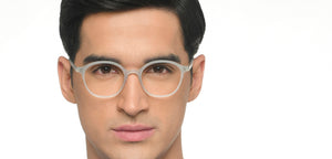 Grey Round Full Rim Unisex Eyeglasses by Lenskart Air-211940