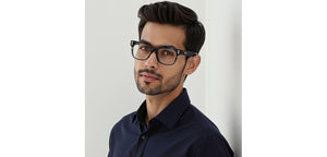 Grey Square Full Rim Unisex Eyeglasses by John Jacobs-233416