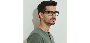 Grey Square Full Rim Unisex Eyeglasses by John Jacobs-233416
