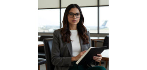 Grey Square Full Rim Unisex Eyeglasses by John Jacobs-233420