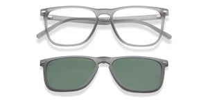 Grey Square Full Rim Unisex Eyeglasses by Lenskart Air-216577
