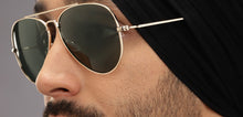 Load image into Gallery viewer, Gold Aviator Full Rim Men Sunglasses by John Jacobs-212581