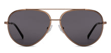 Load image into Gallery viewer, Gold Aviator Full Rim Unisex Sunglasses by John Jacobs-215338