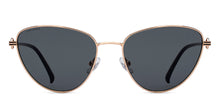 Load image into Gallery viewer, Gold Cat Eye Full Rim Women Sunglasses by John Jacobs Online-216822
