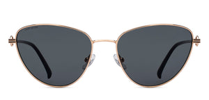 Gold Cat Eye Full Rim Women Sunglasses by John Jacobs Online-216822