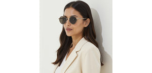 Gold Round Full Rim Unisex Sunglasses by John Jacobs-233515
