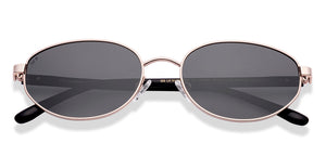 Gold Round Full Rim Women Sunglasses by Lenskart-220680