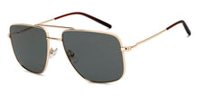 Load image into Gallery viewer, Gold Square Full Rim Men Sunglasses by John Jacobs-212539