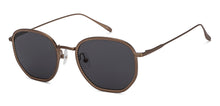 Load image into Gallery viewer, Gold Hexagonal Full Rim Unisex Sunglasses by John Jacobs-215333