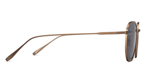 Gold Hexagonal Full Rim Unisex Sunglasses by John Jacobs-215333