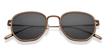 Load image into Gallery viewer, Gold Hexagonal Full Rim Unisex Sunglasses by John Jacobs-215333