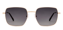 Load image into Gallery viewer, Gold Square Full Rim Unisex Sunglasses by John Jacobs-222525