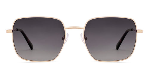 Gold Square Full Rim Unisex Sunglasses by John Jacobs-222525