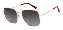 Load image into Gallery viewer, Gold Square Full Rim Unisex Sunglasses by John Jacobs-222525