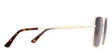 Load image into Gallery viewer, Gold Square Full Rim Unisex Sunglasses by John Jacobs-222525