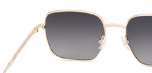 Load image into Gallery viewer, Gold Square Full Rim Unisex Sunglasses by John Jacobs-222525