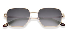 Load image into Gallery viewer, Gold Square Full Rim Unisex Sunglasses by John Jacobs-222525