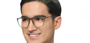 Grey Rectangle Full Rim Unisex Eyeglasses by Lenskart Air-211438