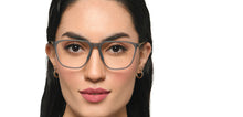 Load image into Gallery viewer, Grey Rectangle Full Rim Unisex Eyeglasses by Lenskart Air-211438