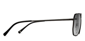 Black Aviator Full Rim Unisex Sunglasses by John Jacobs-215336