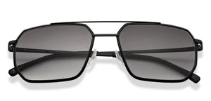 Black Aviator Full Rim Unisex Sunglasses by John Jacobs-215336