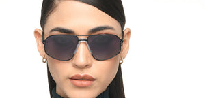Black Aviator Full Rim Unisex Sunglasses by Lenskart-217412