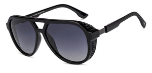 Black Aviator Full Rim Unisex Sunglasses by Vincent Chase Polarized-229173