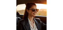 Load image into Gallery viewer, Black Geometric Full Rim Unisex Sunglasses by Vincent Chase Polarized-229015