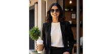 Load image into Gallery viewer, Black Geometric Full Rim Unisex Sunglasses by Vincent Chase Polarized-229015