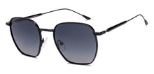 Load image into Gallery viewer, Black Geometric Full Rim Unisex Sunglasses by Vincent Chase Polarized-229015
