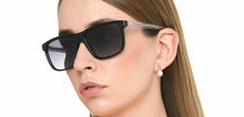 Load image into Gallery viewer, Black Rectangle/ Square Full Rim Unisex Sunglasses by Vincent Chase Polarized-220998