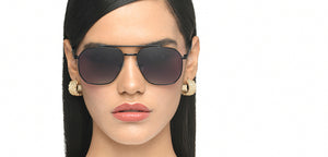 Black Rectangle/ Square Full Rim Unisex Sunglasses by Vincent Chase Polarized-217632