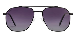 Black Rectangle/ Square Full Rim Unisex Sunglasses by Vincent Chase Polarized-217632