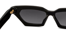 Load image into Gallery viewer, Black Rectangle Full Rim Unisex Sunglasses by John Jacobs-213043