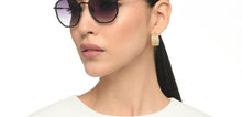 Load image into Gallery viewer, Black Hexagonal Full Rim Unisex Sunglasses by John Jacobs-215334