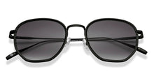 Load image into Gallery viewer, Black Hexagonal Full Rim Unisex Sunglasses by John Jacobs-215334