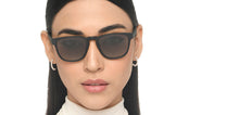 Load image into Gallery viewer, Black Wayfarer Full Rim Unisex Sunglasses by John Jacobs-213692