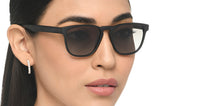 Load image into Gallery viewer, Black Wayfarer Full Rim Unisex Sunglasses by John Jacobs-213692