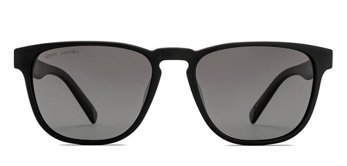 Black Wayfarer Full Rim Unisex Sunglasses by John Jacobs-213692
