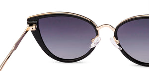 Black Cat Eye Full Rim Unisex Sunglasses by Vincent Chase Polarized-221933