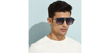 Load image into Gallery viewer, Brown Geometric Full Rim Unisex Sunglasses by John Jacobs-228607
