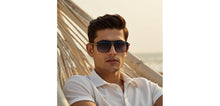 Load image into Gallery viewer, Brown Geometric Full Rim Unisex Sunglasses by John Jacobs-228607