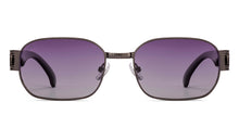 Load image into Gallery viewer, Dark Gunmetal Rectangle Full Rim Unisex Sunglasses by Vincent Chase Polarized-224457